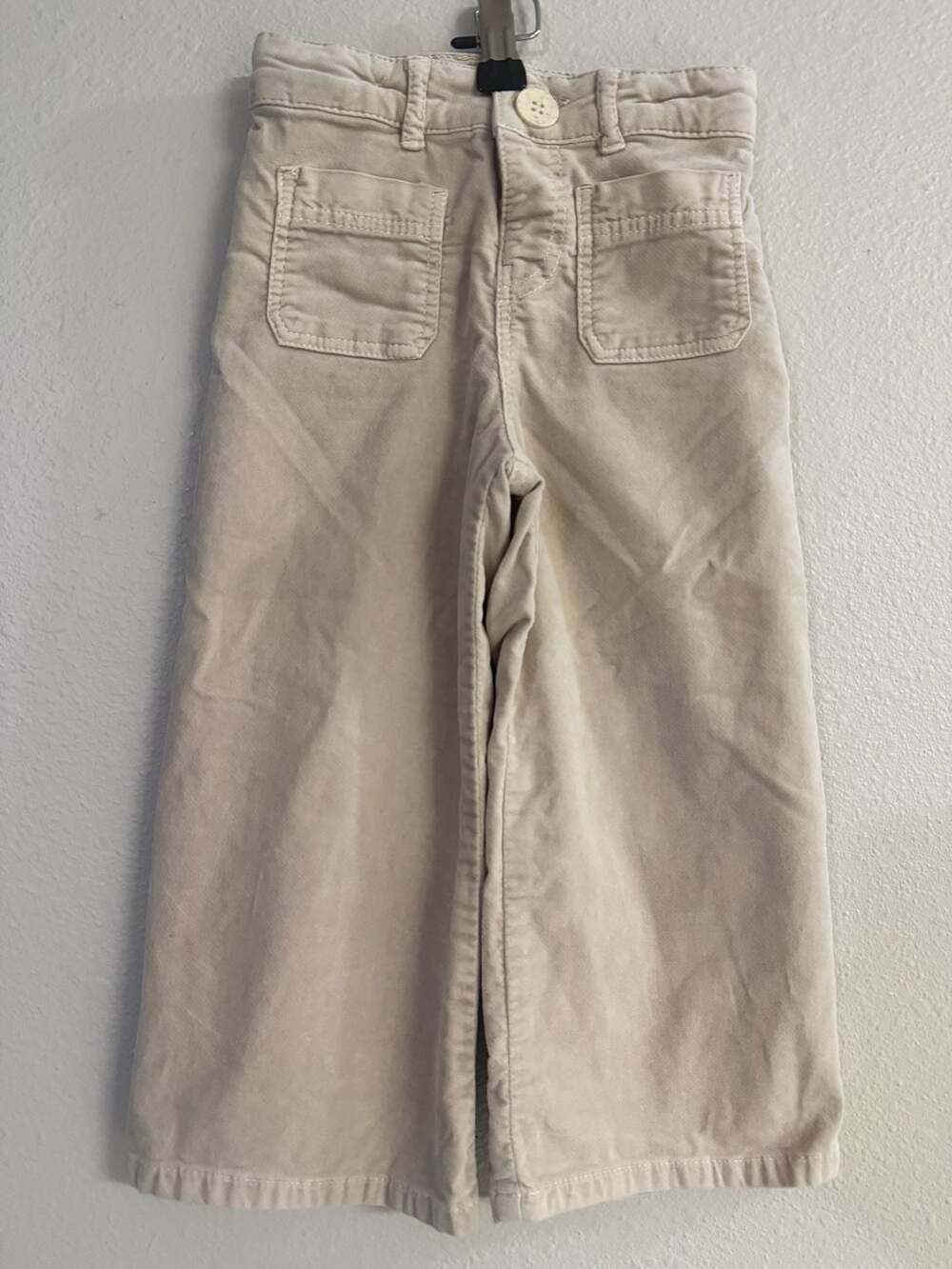 Zara Z1975 Wide-Leg Corduroy Culotte Pants with Front Pockets